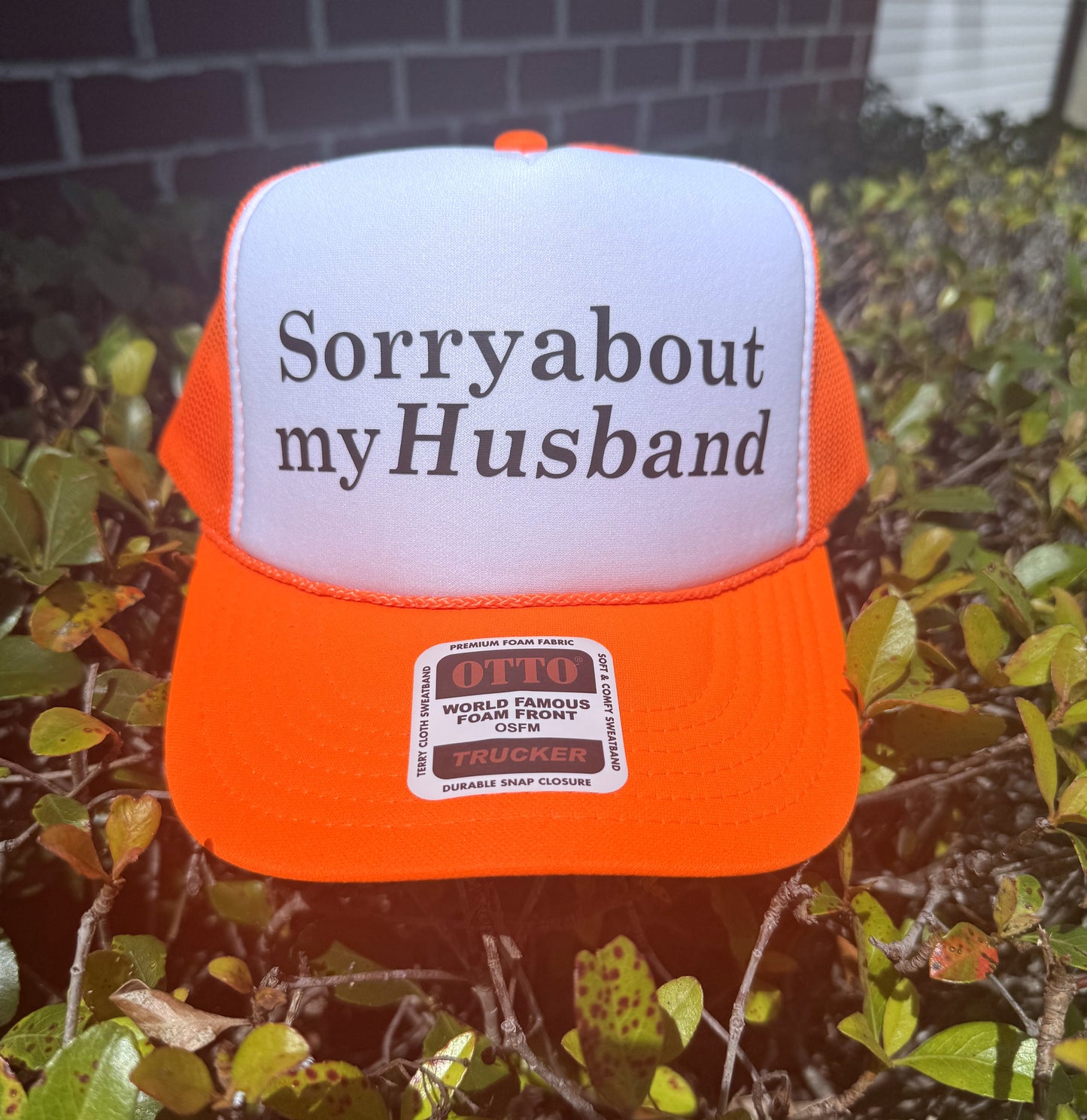 Sorry About My Husband Trucker Hat