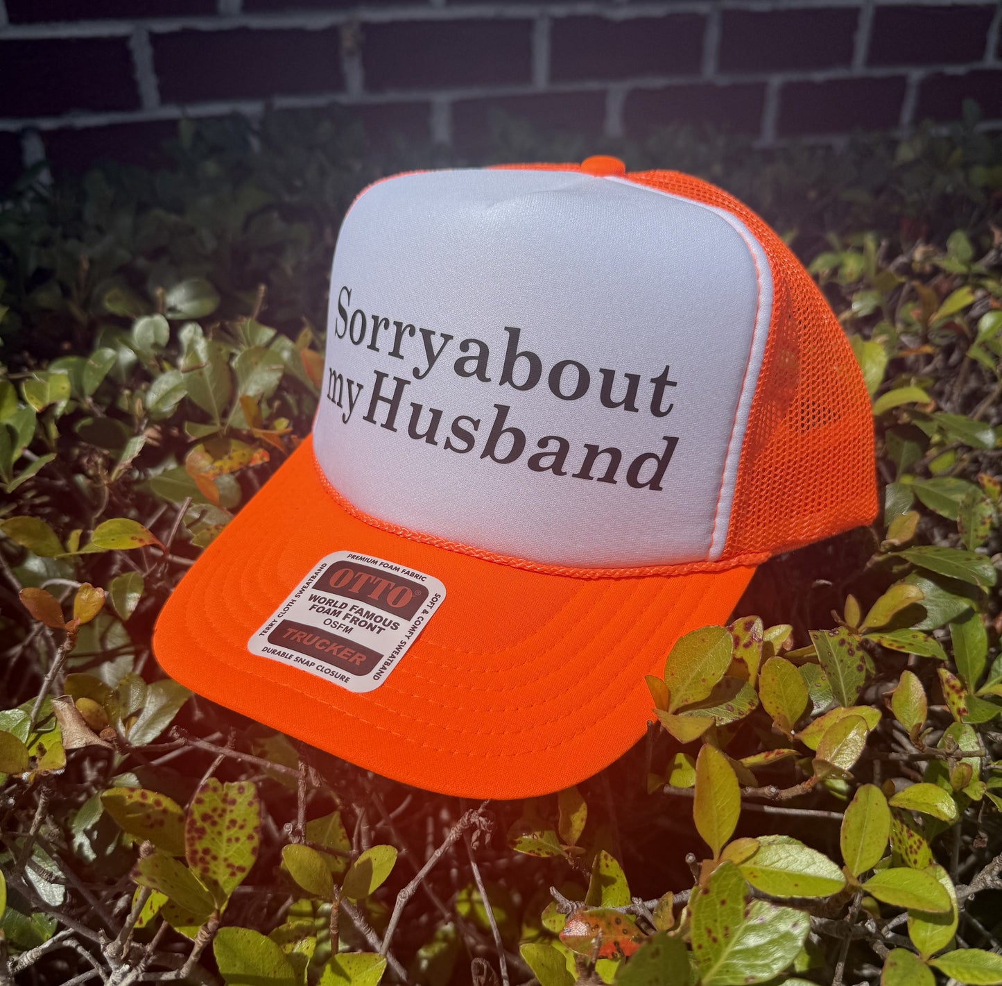 Sorry About My Husband Trucker Hat