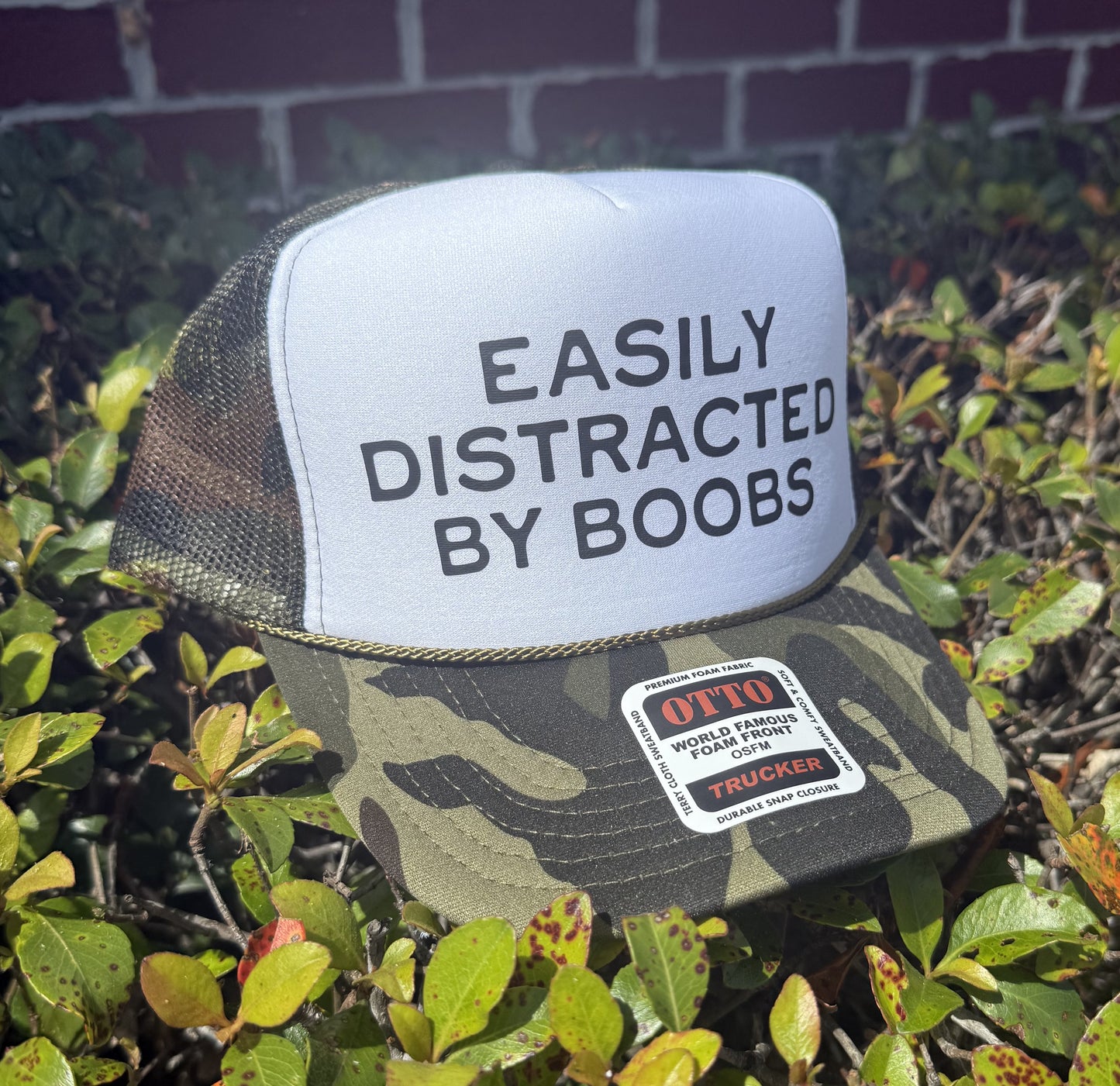 Easily Distracted By Boobs Trucker Hat