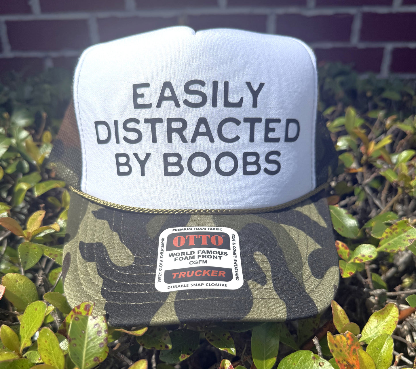 Easily Distracted By Boobs Trucker Hat
