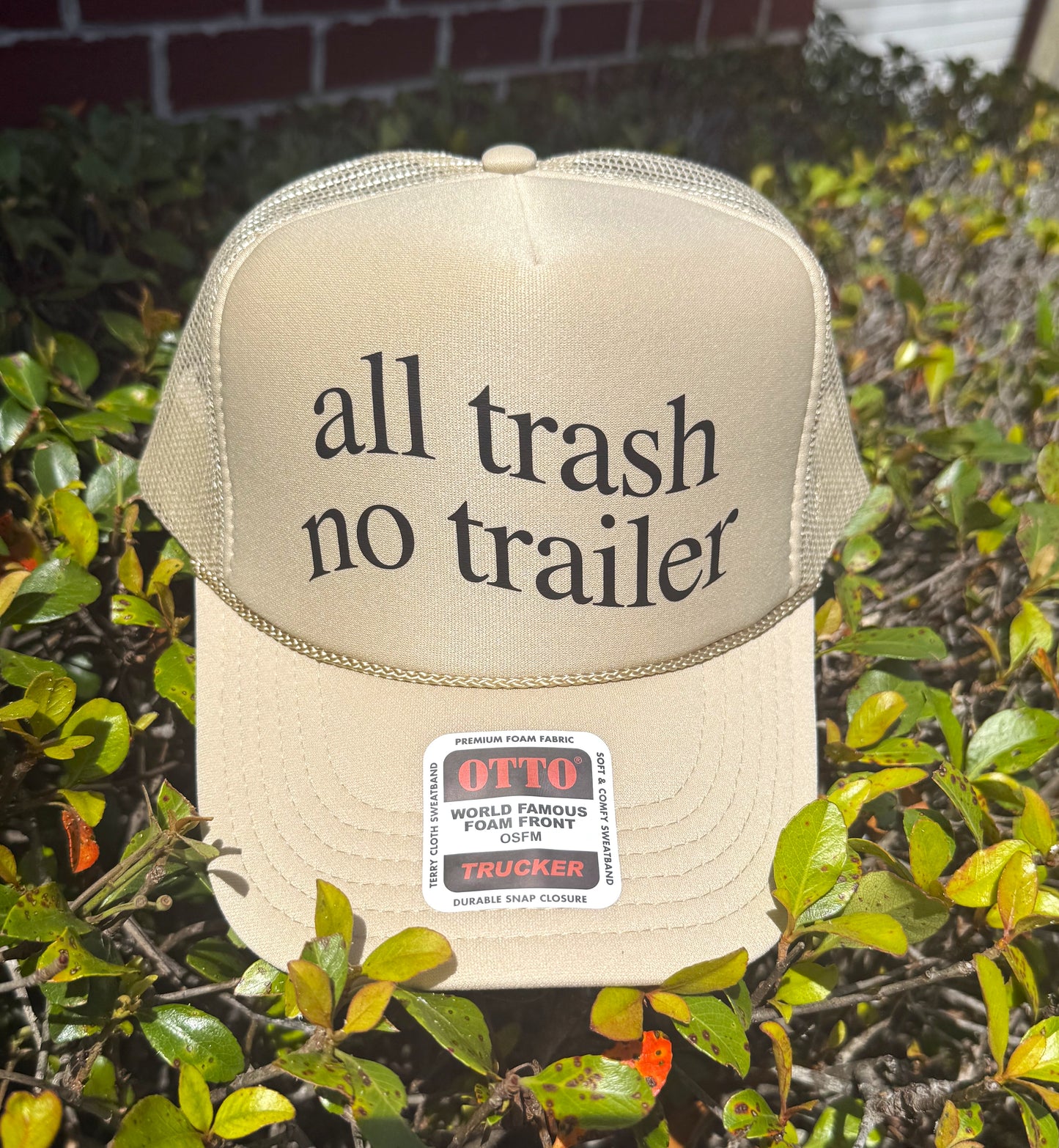 All Trash No Trailer Trucker Hat