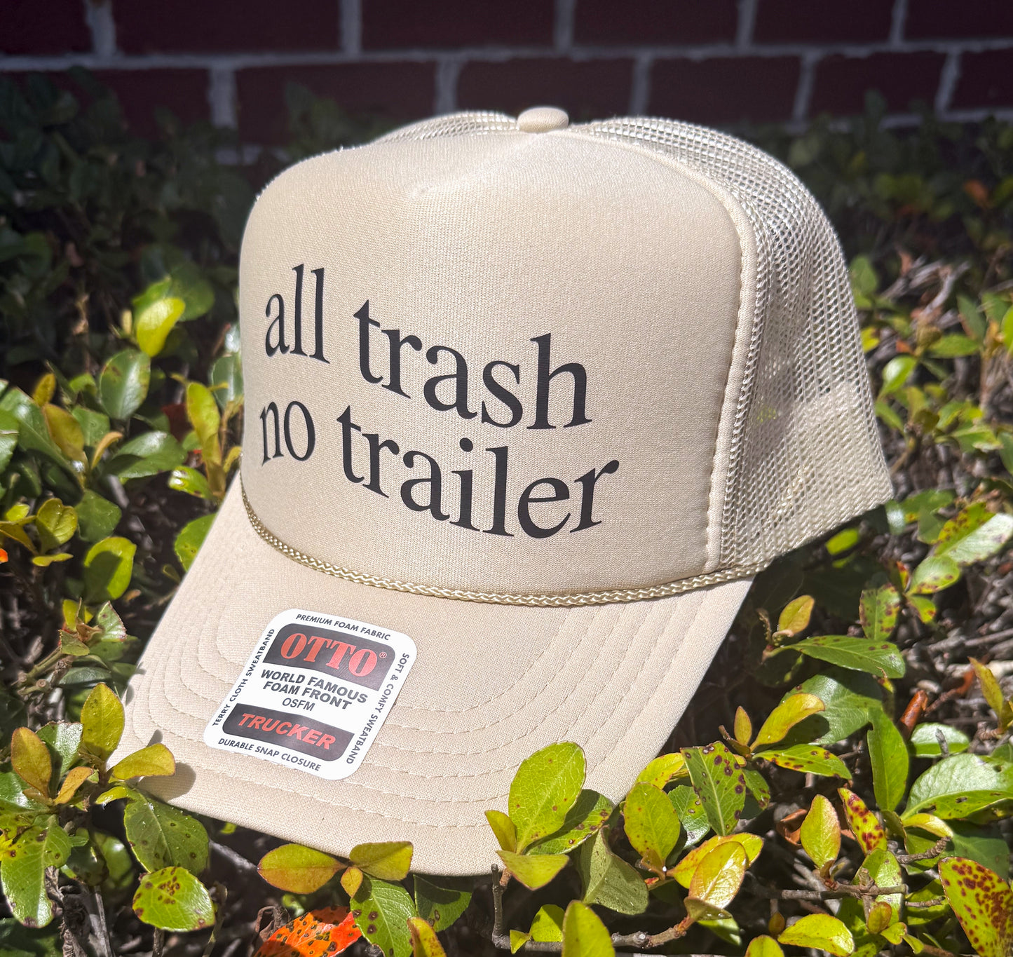 All Trash No Trailer Trucker Hat
