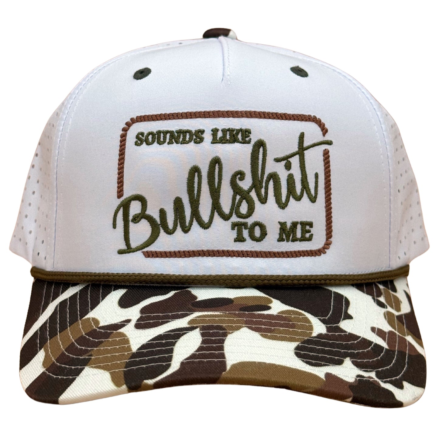 Sounds Like Bullshit To Me Embroidered Hat