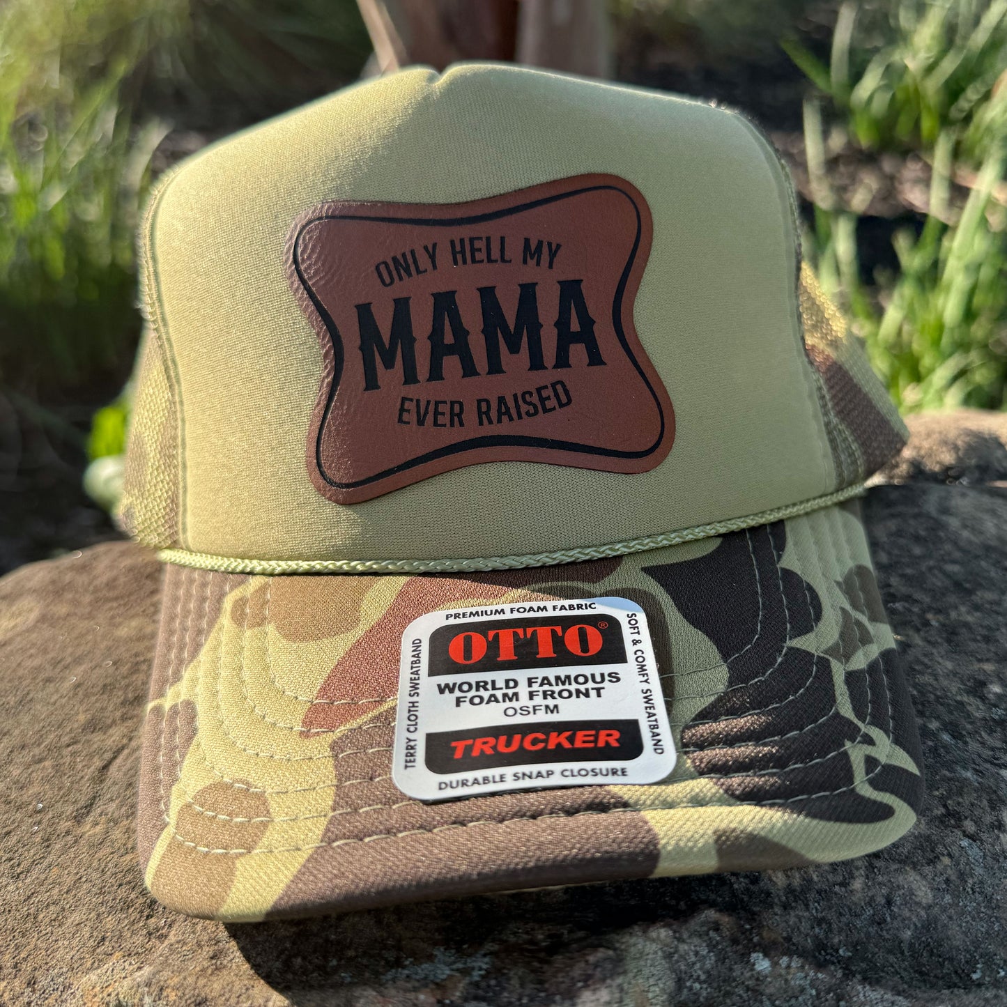 The Only Hell My Mama Ever Raised Patch Hat