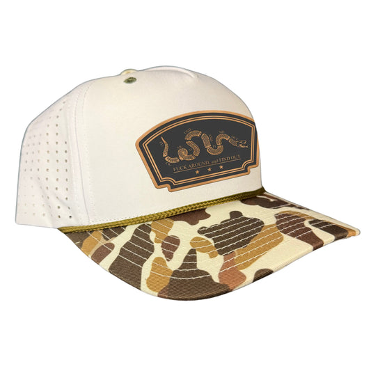 F*ck Around And Find Out Leather Patch Hat