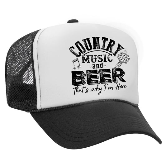 Country Music and Beer Trucker Hat