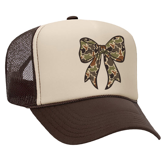 Duck Camo Bow Trucker Hat