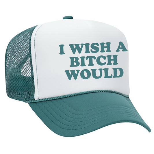 I Wish A Bitch Would Trucker Hat