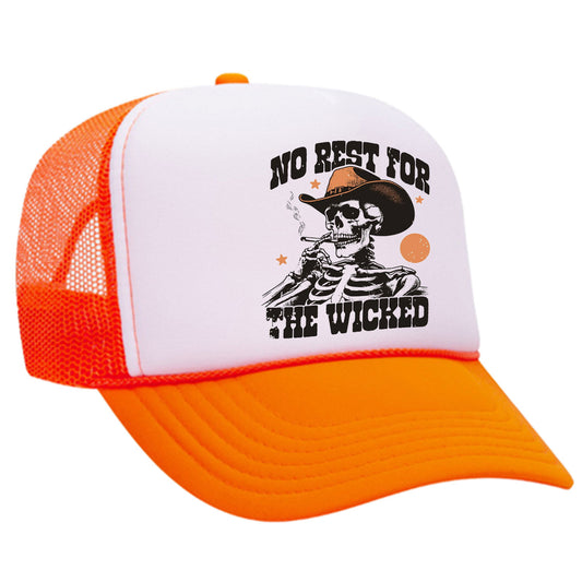 No Rest For The Wicked Trucker Hat