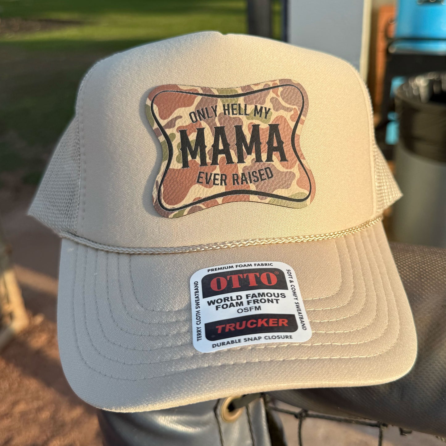 The Only Hell My Mama Ever Raised Patch Hat