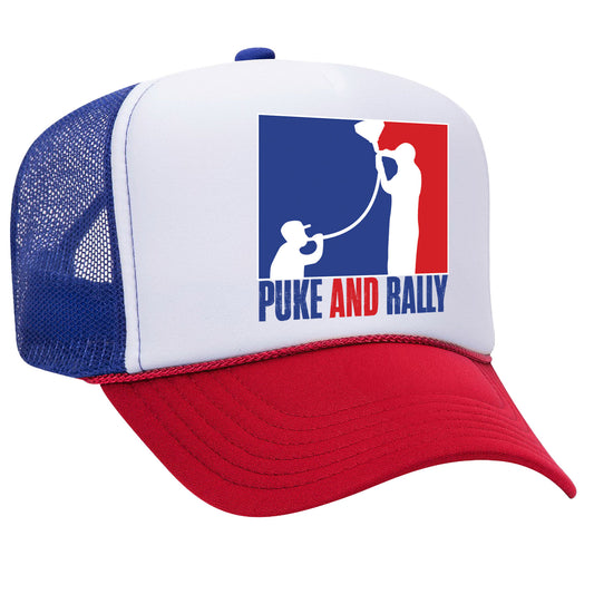 Puke and Rally Trucker Hat