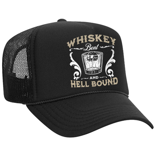 Whiskey Bent and Hell Bound Trucker Hat