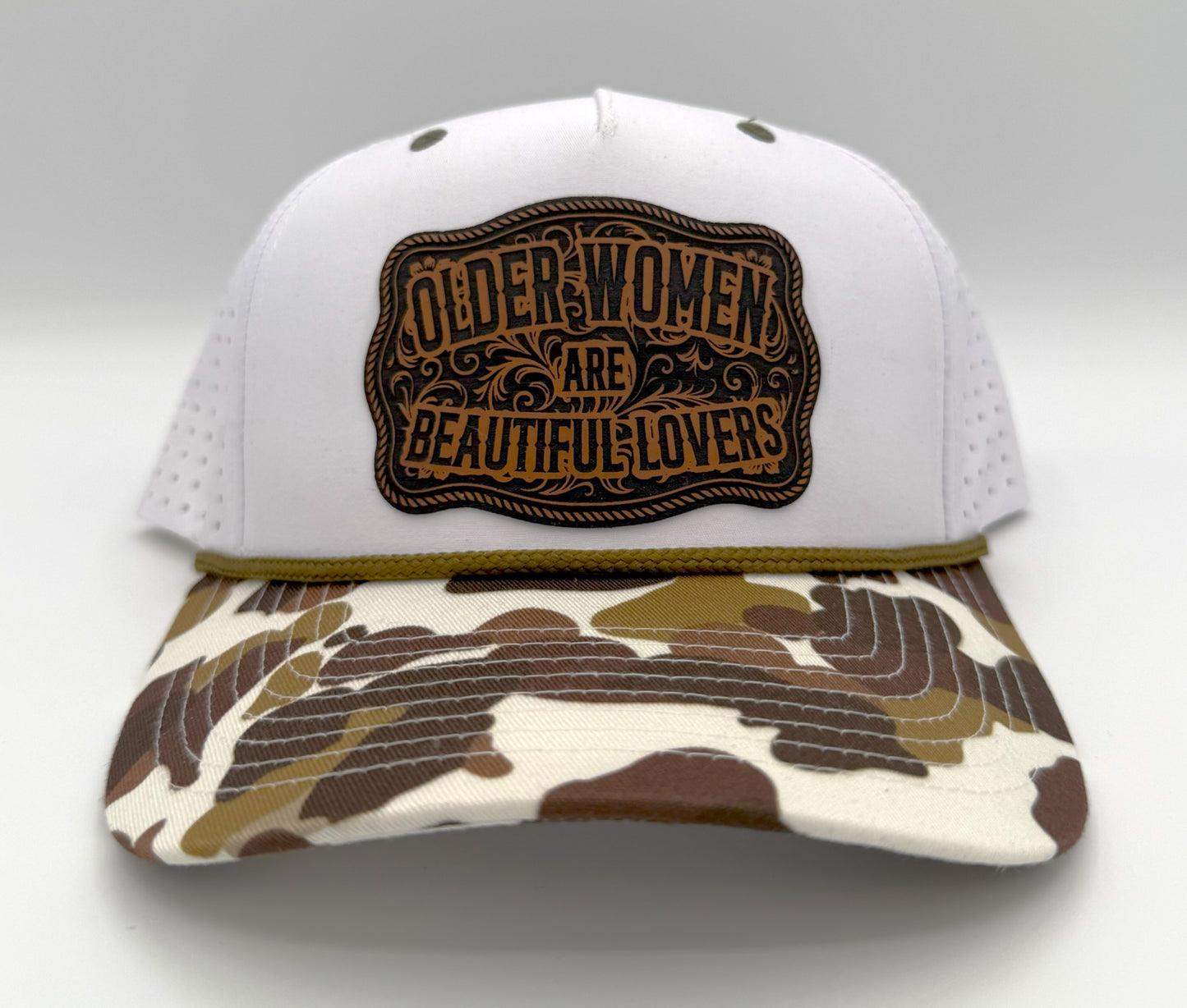Older Women Are Beautiful Lovers Patch Hat