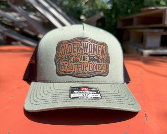Older Women Are Beautiful Lovers Patch Hat