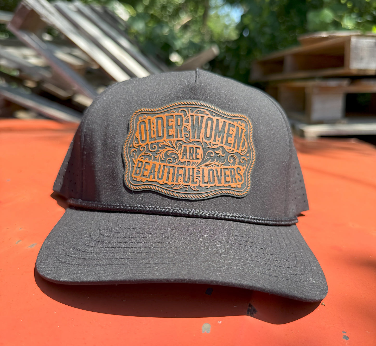 Older Women Are Beautiful Lovers Patch Hat