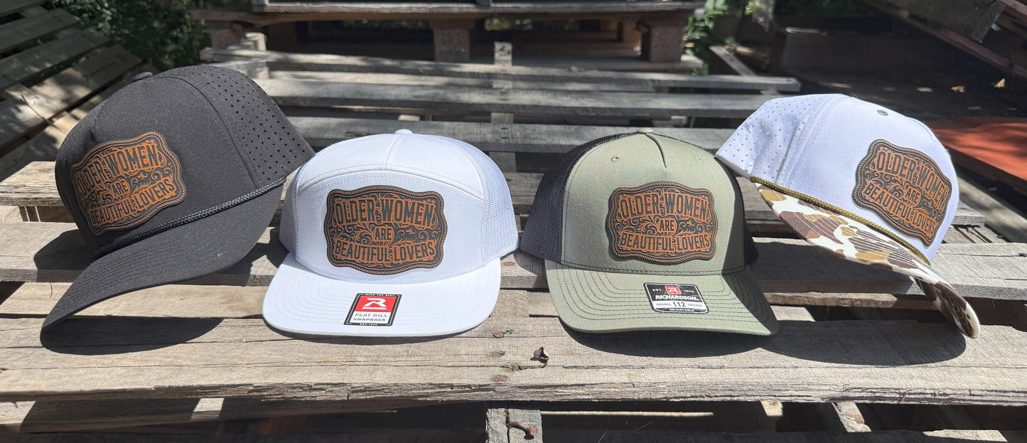 Older Women Are Beautiful Lovers Patch Hat