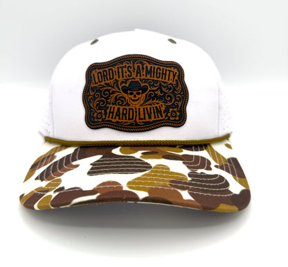 Mighty Hard Livin'  Patch Hat