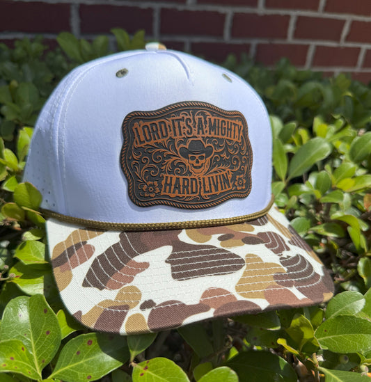 Mighty Hard Livin'  Patch Hat