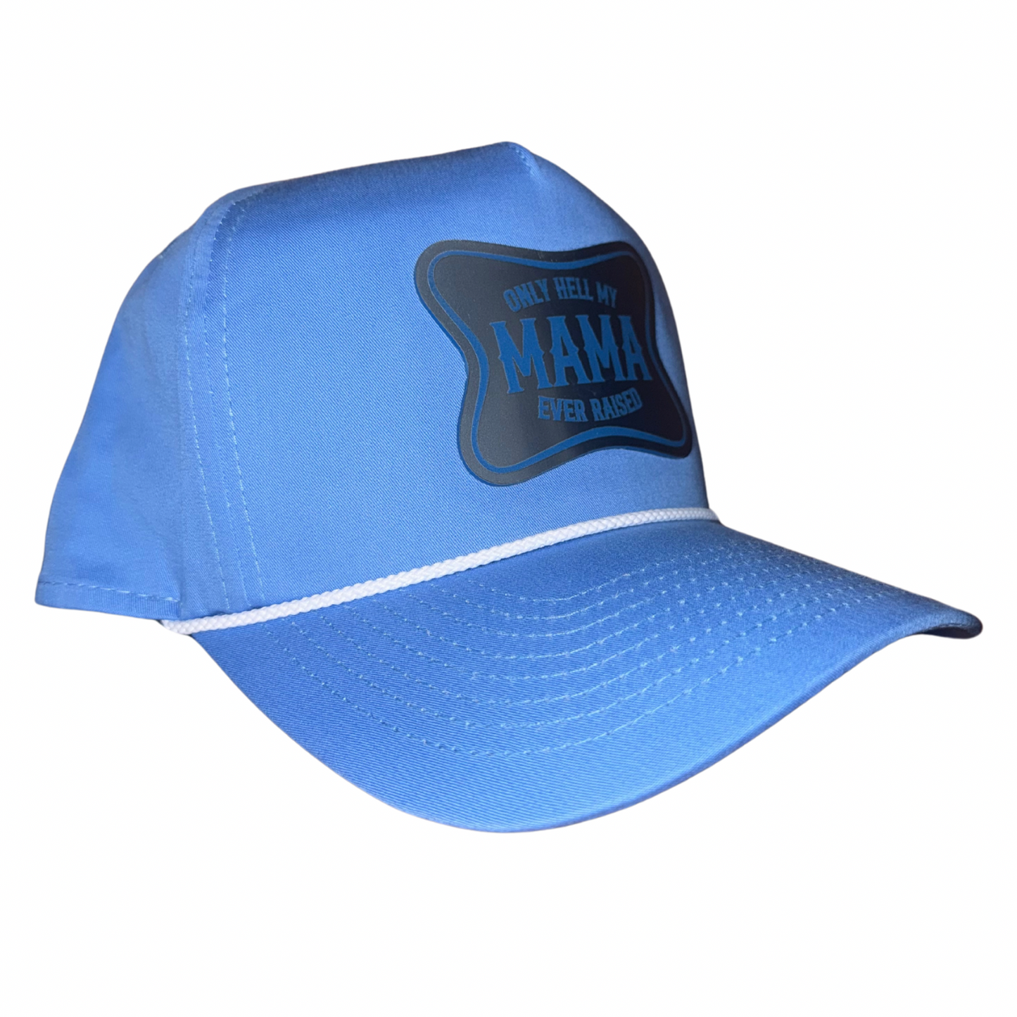 The Only Hell My Mama Ever Raised Metallic Patch Hat