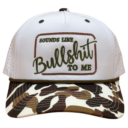 Sounds Like Bullshit To Me Embroidered Hat
