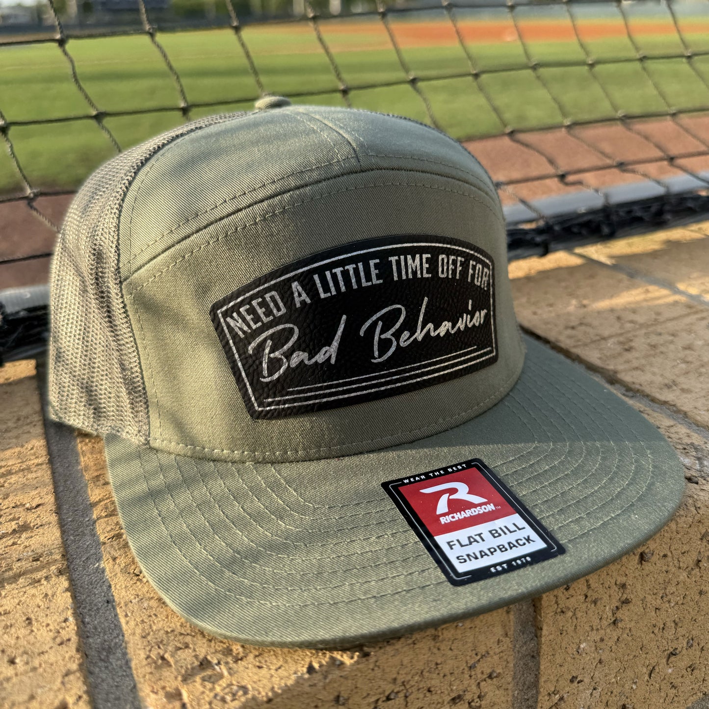 Need A Little Time Off For Bad Behavior Patch Hat