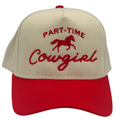 Part-Time Cowgirl Embroidered Hat