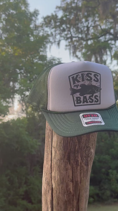 Kiss My Bass Trucker Hat