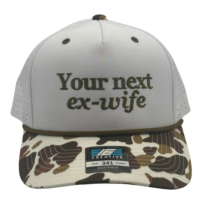 Your Next Ex-Wife Embroidered Hat